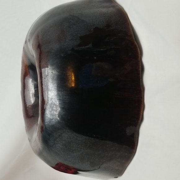 Antique Redware Large Fluted Tube Baking Pan - Picture 9 of 15